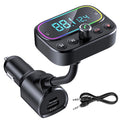 Car Fm Bluetooth 5.0 Transmitter Adapter Pd 18W 3usb Charger Aux