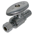 XFITTING 1/4" OD Compression x 1/2" PEX-B Straight Stop Valve 100 Pack