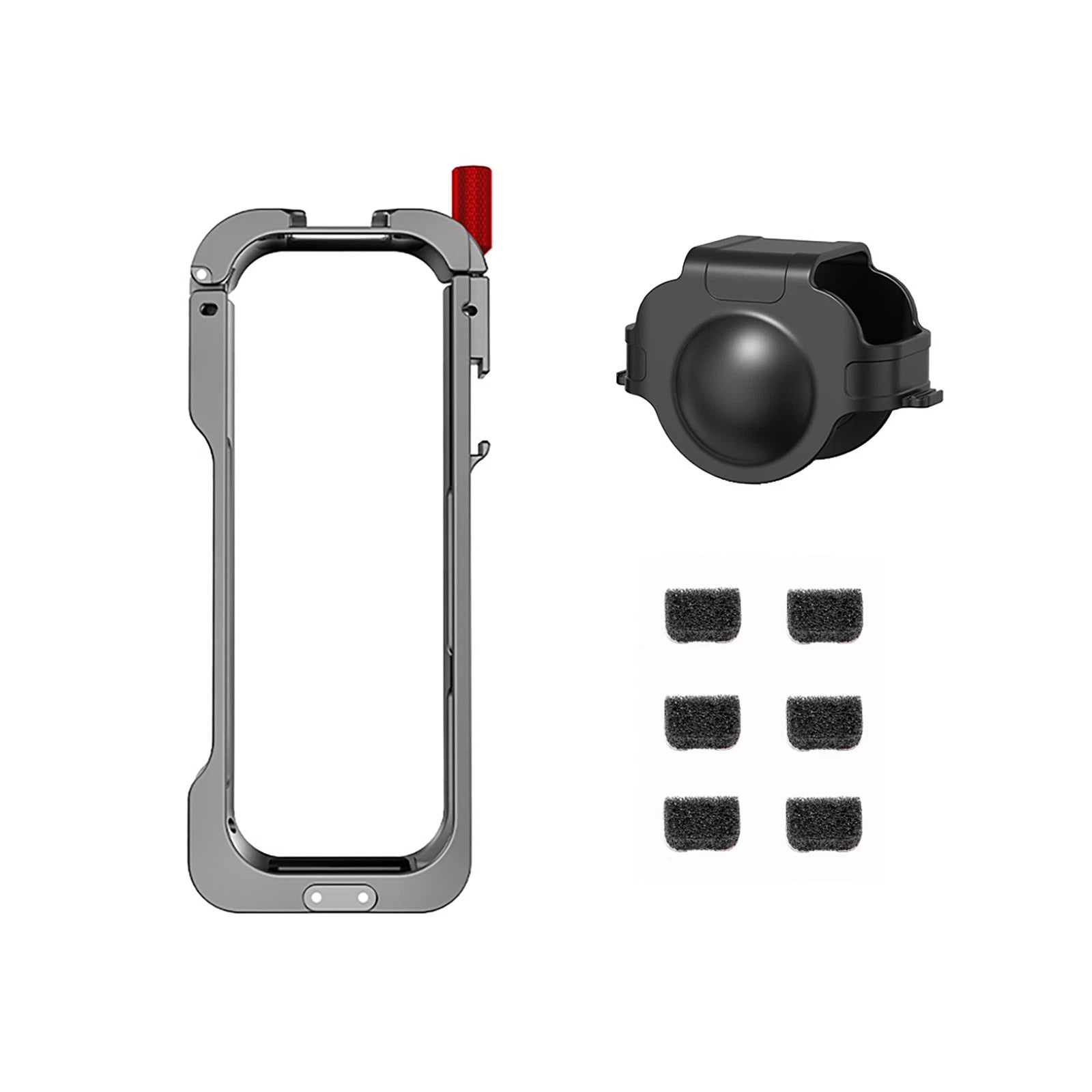 Cold Shoe Connector Protective Frame Housing With Lens Cap Kit For