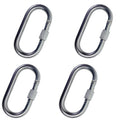 7/16" Stainless Steel Oval Locking Nut Quick Link Carabiner Spring