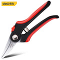Deli Red Electrician Scissors Shears Groove Cutting Wire Steel Plate