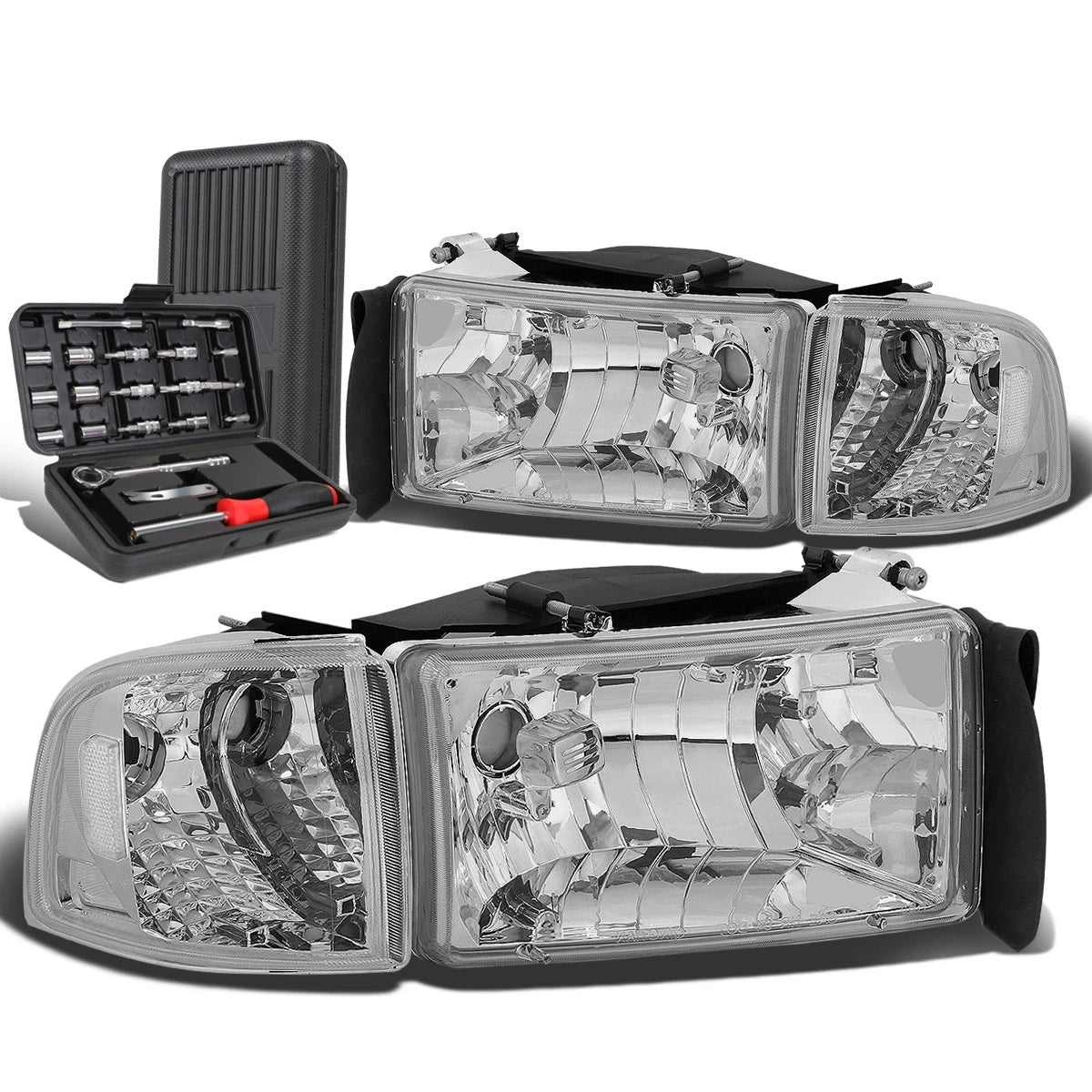 For 1994-2002 Dodge Ram Pickup Truck Chrome/clear | Built Supply Co