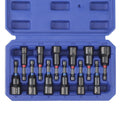 WORKPRO 12PCS Magnetic Nut Driver Drill Bit Master Kit SAE&Metric 1/4"