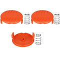 3 Pack Portable Spool Cap & Spring For Black & Decker Bease620 String