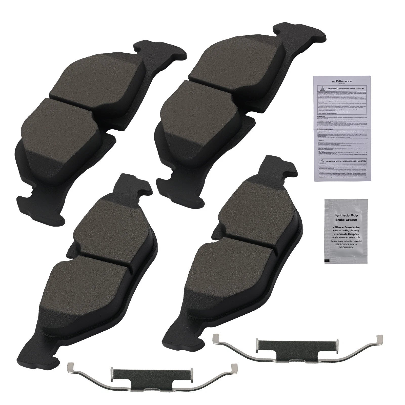 4pcs Rear Ceramic Brake Pads Kit for BMW 128i 320i 323i 325i 325xi 328i 328xi X1