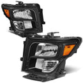 Fit 16-24 Nissan Titan Xd Black/ Amber Factory | Built Supply Co