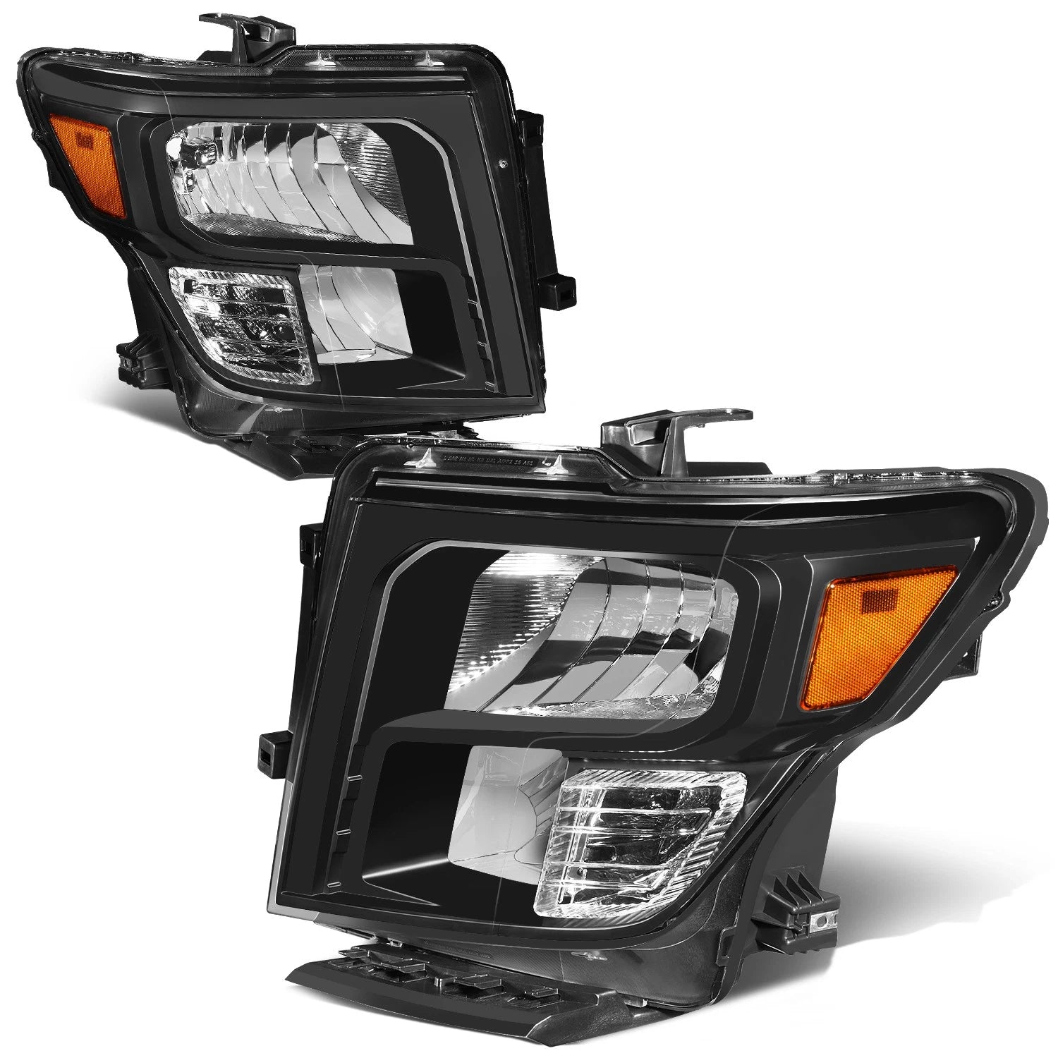 Fit 16-24 Nissan Titan Xd Black/ Amber Factory | Built Supply Co