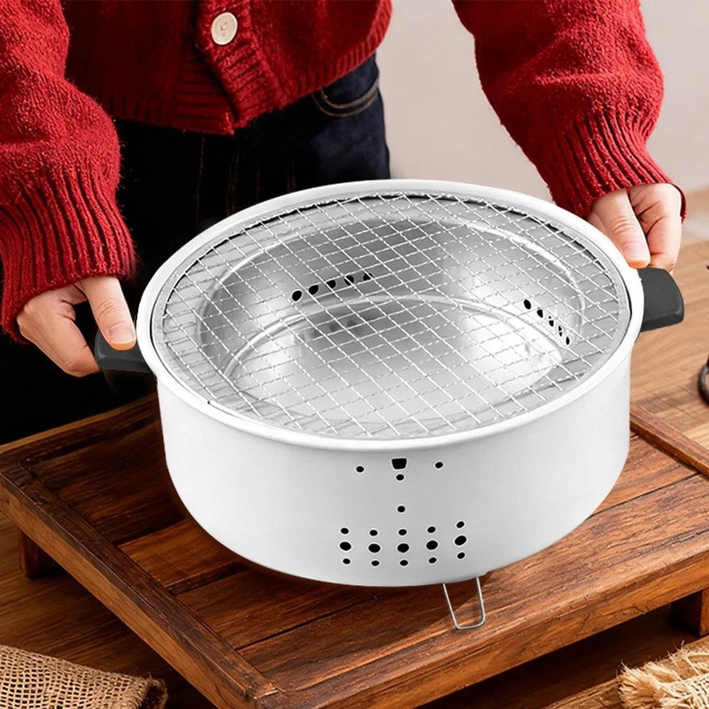 Portable Stainless Steel Charcoal Stove For Outdoor Indoor Bbq