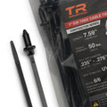 TR Industrial Contractor Series Fir Tree Heat-Stabilized UV Black Cable Ties, 7"Opens in a new windo