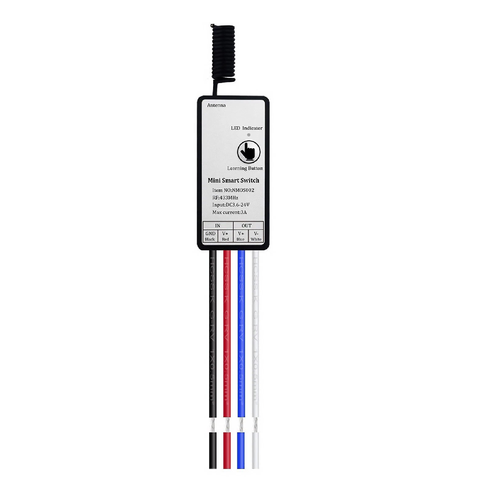 3.6V 5V 12V 24V 1ch Led Lamp Controller Micro Receiver For Remote