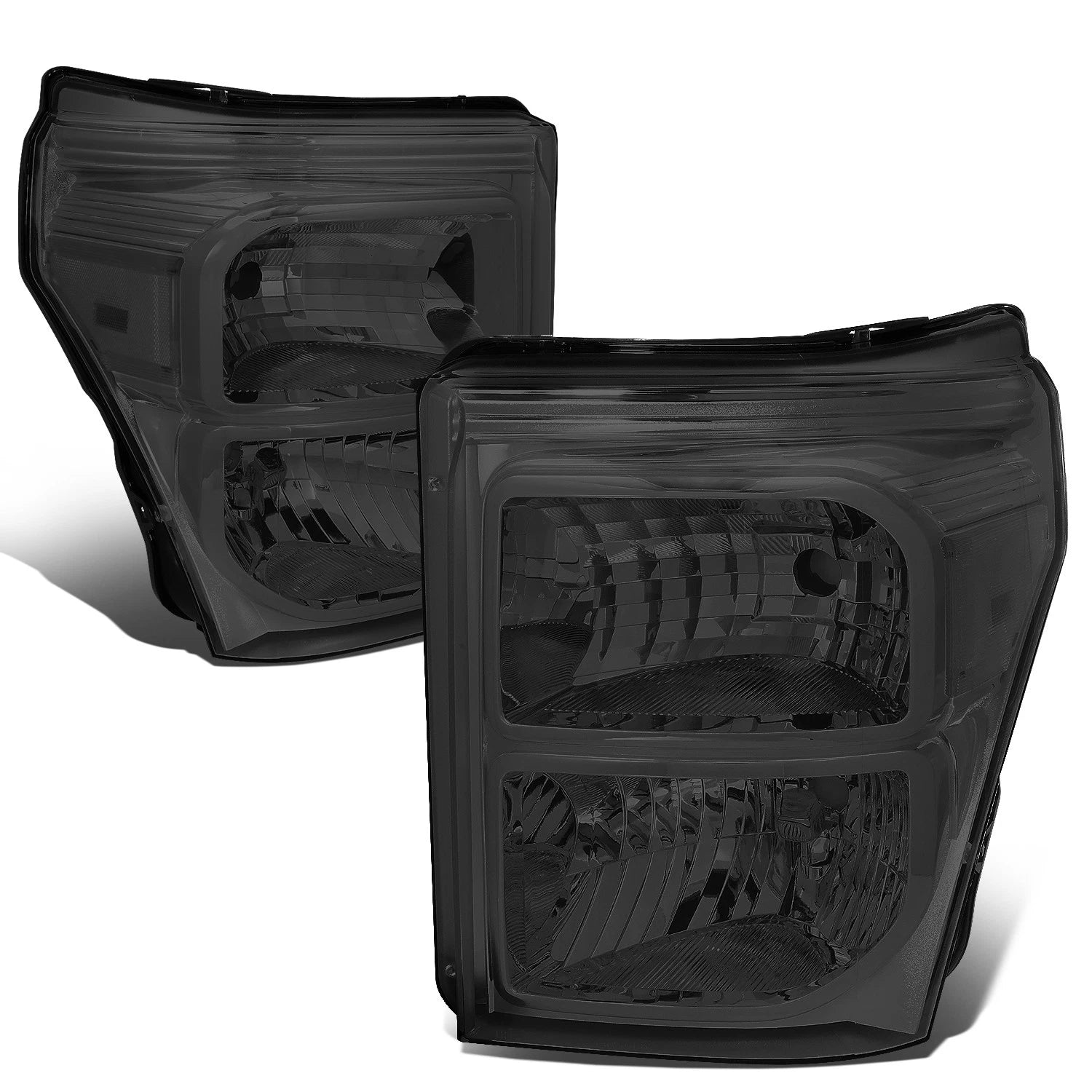 Fit 2011-2016 Ford Super Duty Pair Smoked Housing | Built Supply Co