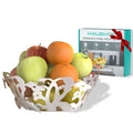 Haushof Large Stainless Steel Fruit Bowl Metal Fruit Basket For