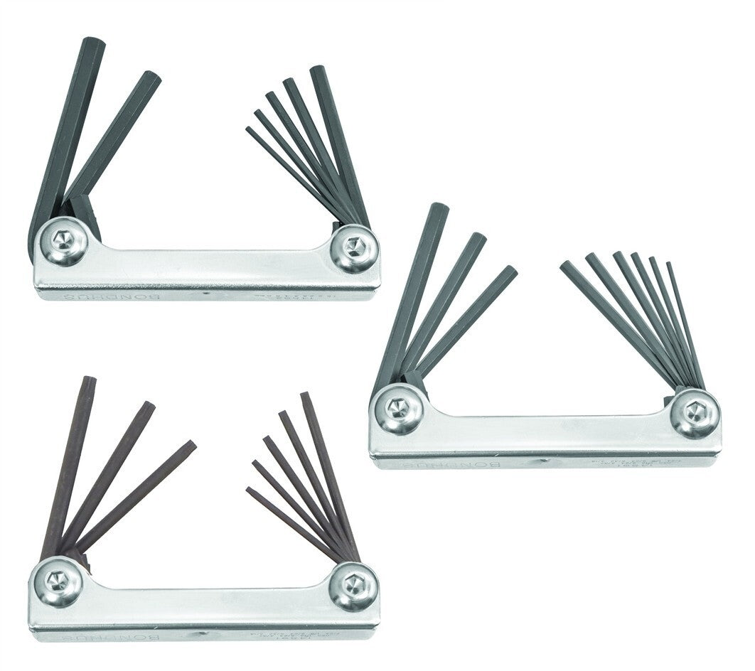 Bondhus Classic Steel Hex Fold Up Wrench Set