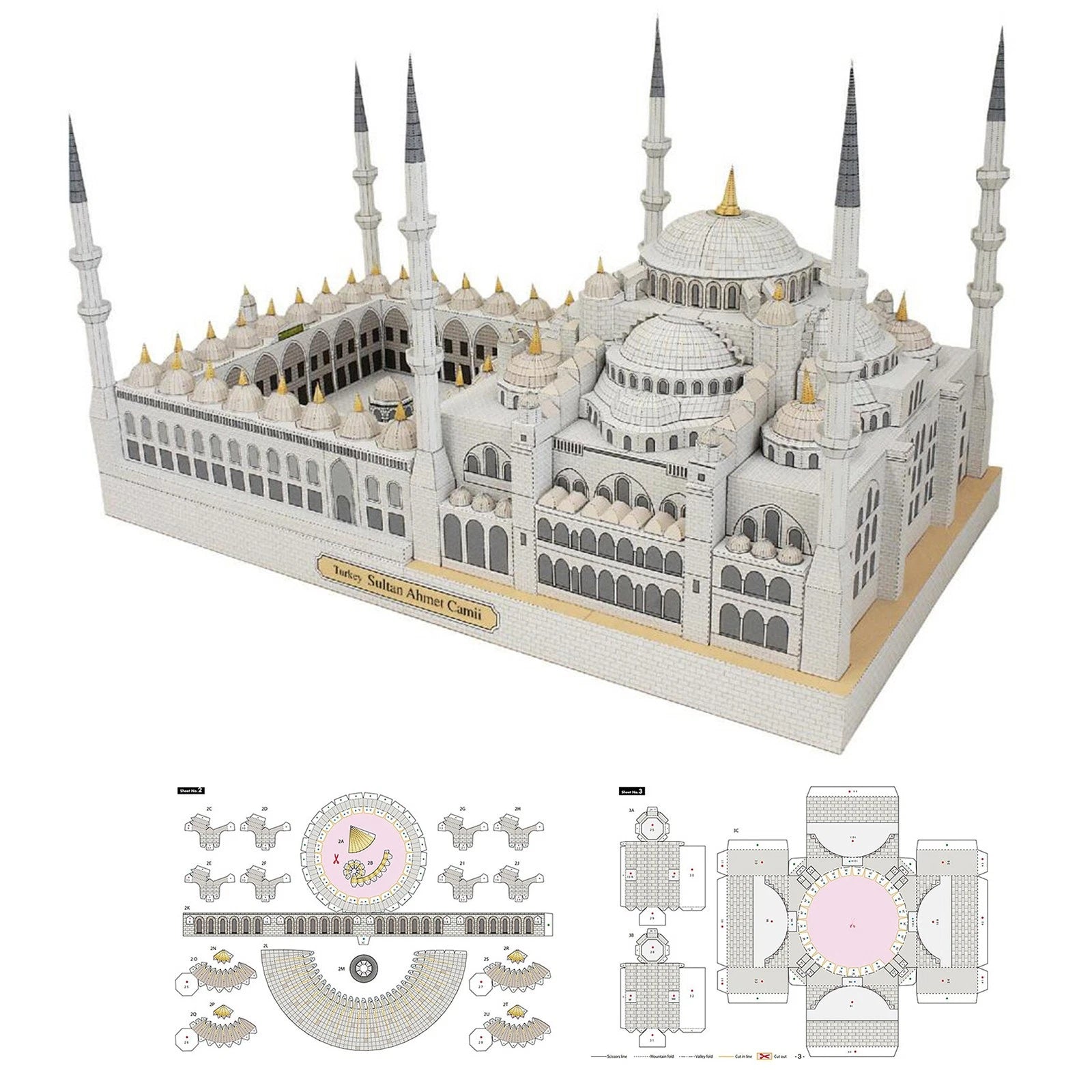 Diy Building 3d Paper Model Kits Durable For Collectors And