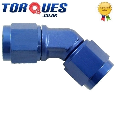 AN -3 (3AN) 45 Degree Female to Female Forged Adapter