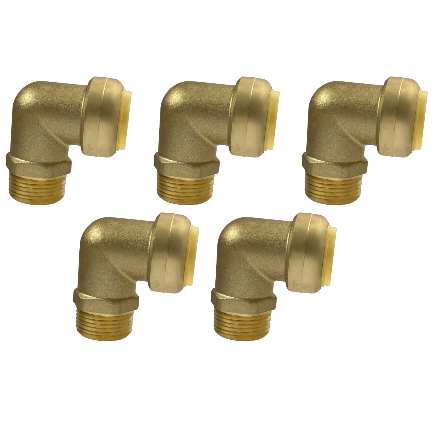 XFITTING 1" Push Fit x 1" Male NPT Elbow 5 Pack