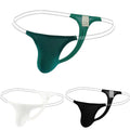 Mens Breathable Transparent Belt Thong Underwear G String Pouch Design