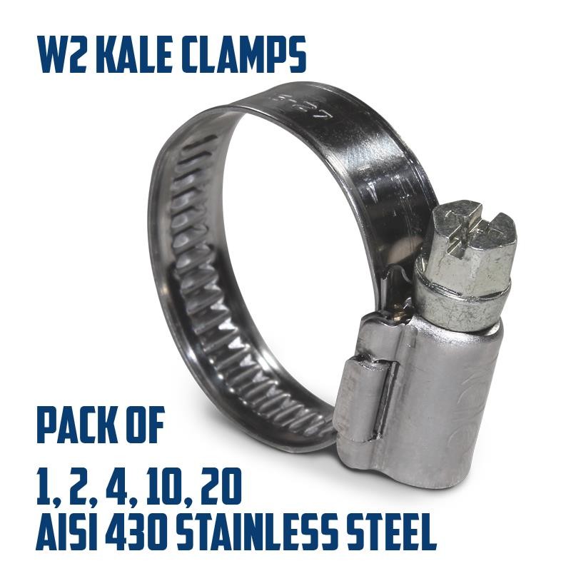 Kale Worm Drive Clamps Stainless Steel Hose Clips Jubilee Style Pipe FastenerOpe