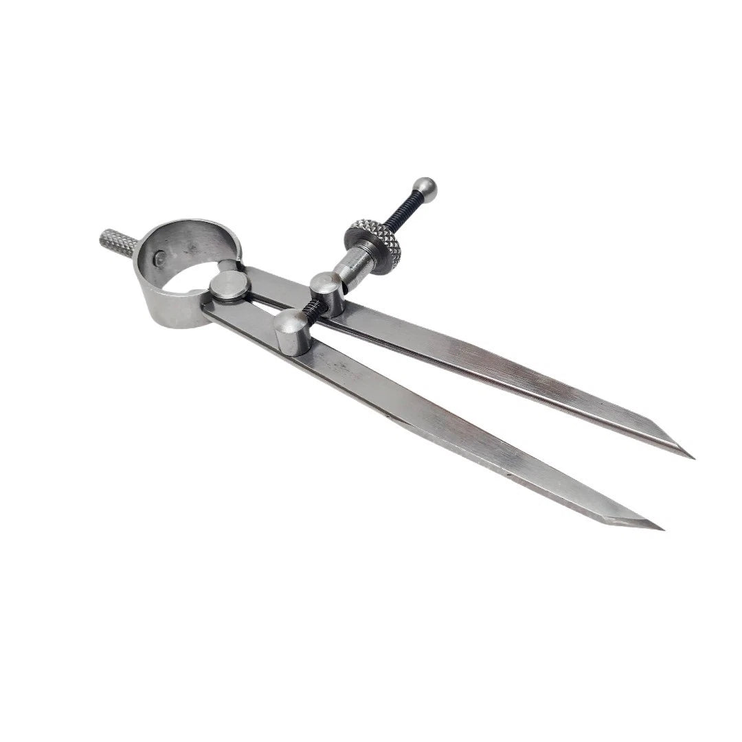 Divider 4" Steel Measuring Compass Gauge Jewelers Spring Tools -