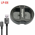 New Dual Channel Battery Charger For Canon 5d2 5d3 5d4 70d 60d 80d 7d