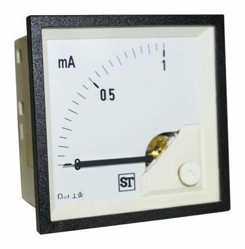 1 x Sifam Tinsley Sigma Analogue Panel Ammeter 1mA DC