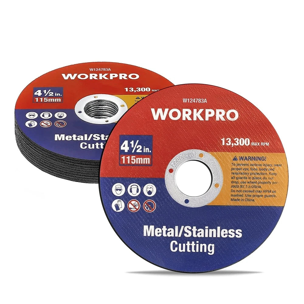10 Packs 4-1/2" Cut-off Wheels 7/8" Arbor Angle Grinder Metal Cutting