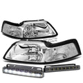 Chrome Housing Clear Head+corner+sm<wbr/>oke Led | Built Supply Co