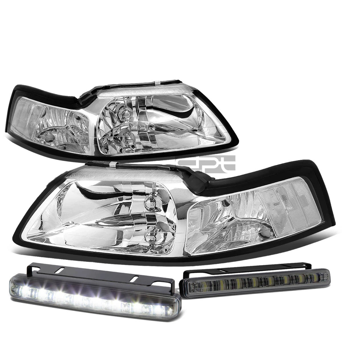 Chrome Housing Clear Head+corner+sm<wbr/>oke Led | Built Supply Co