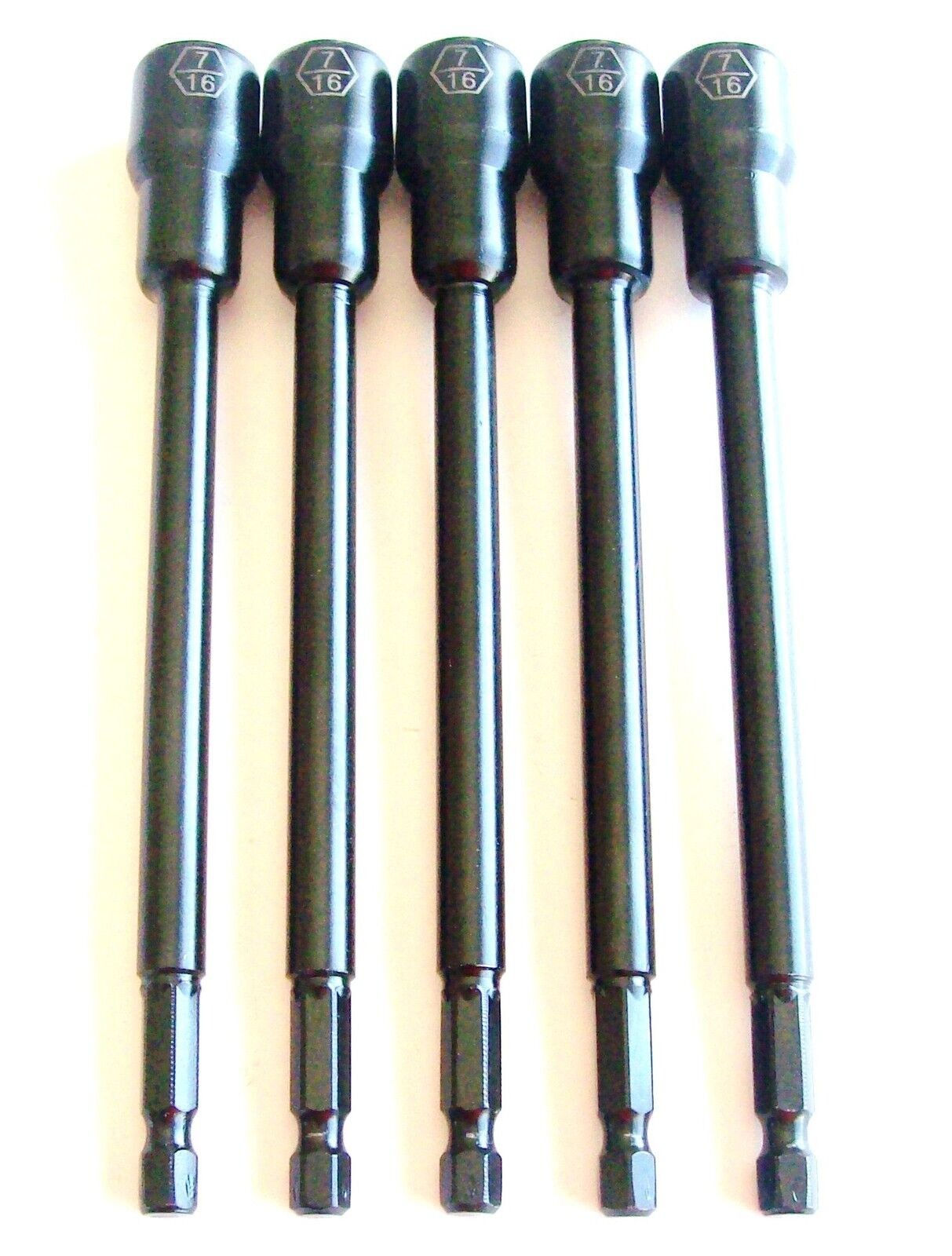 5pcs 6" MAGNETIC NUTSETTERS 7/16" NUT DRIVER #NS6-716 H