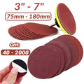3 4 5 6 7inch  Hook Loop Sanding Discs 40-2000 Grit Orb