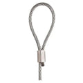 Steel Wire Rope Cable & Loop Gallery Rail Picture Hanging 2mm x 1.5m