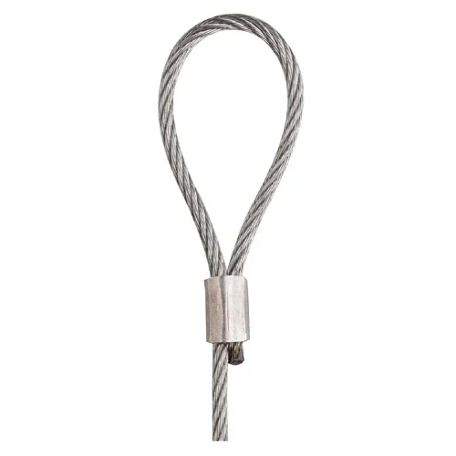Steel Wire Rope Cable & Loop Gallery Rail Picture Hanging 2mm x 1.5m