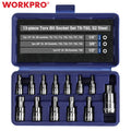 Workpro 13 Piece Torx Bit Socket Set T8-T60 S2 Steel for Hand Use Only