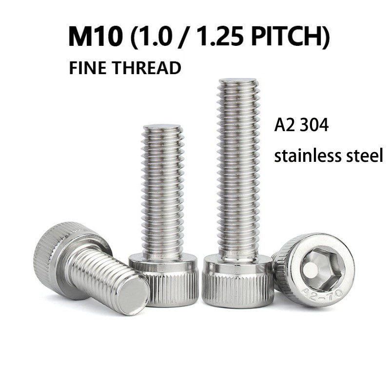 M10x1 M10x1.25 Socket Cap Screw Allen Bolt