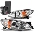 For 2004-2009 Mazda 3 Sedan Chrome/amber Signal | Built Supply Co