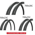 Chao Yang Urban Bicycle Tire Set 2PC Multisize Foldable Double Tread
