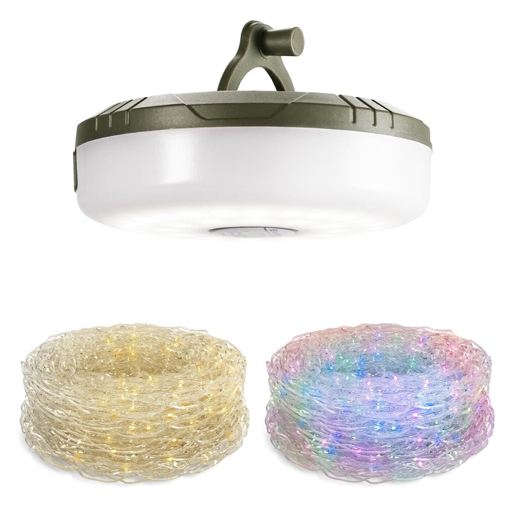 EverBrite Rechargeable LED Camping String Light 29.5FT Outdoor Tent