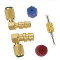 R12 To R134a Ac Fitting Kit With 90 Degree Brass High Low Quick