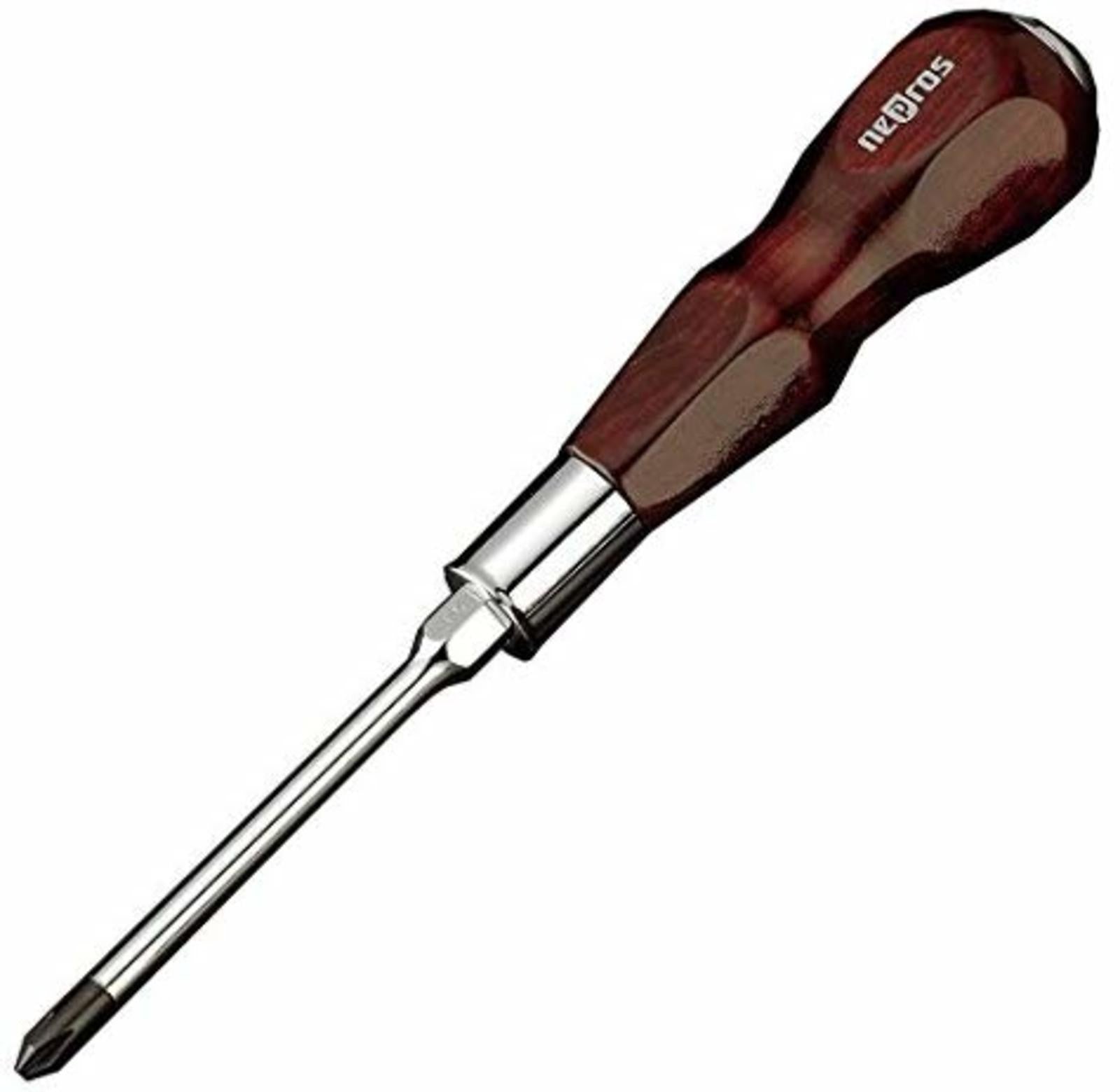 KTC Nepros Wood Grip Screwdriver PH No.2