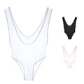 Mens Leotard Bodysuit Transparent See Through Underpants Comfortable
