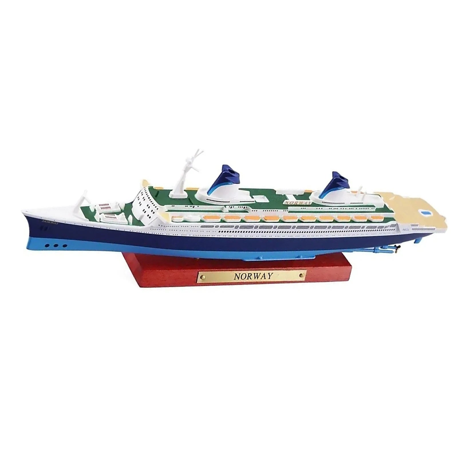 25.5cm Alloy 1/1250 Scale Rms Norway Cruise Ship Finished Model Toy