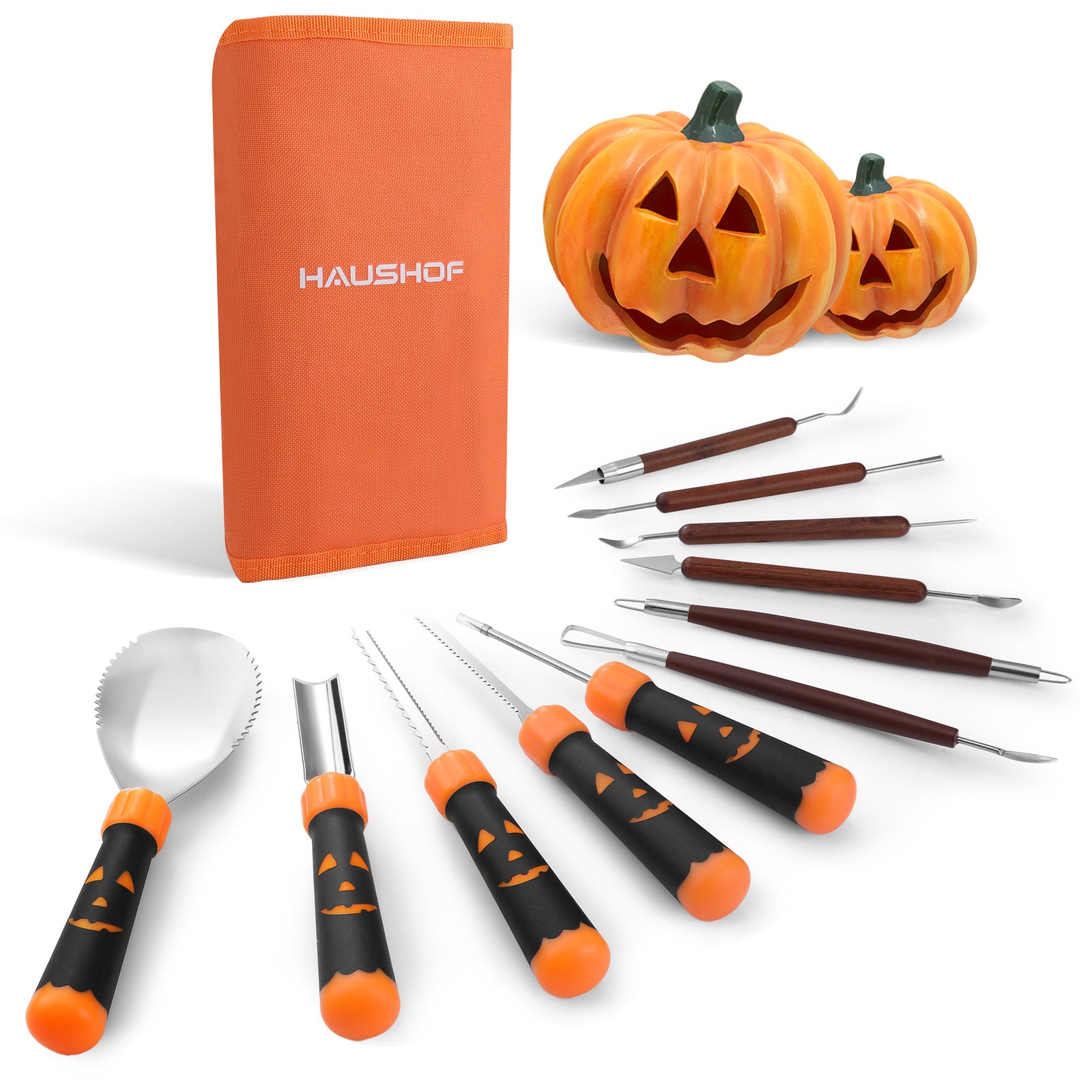 HAUSHOF Pumpkin Carving Tools 11PC Kit by HAUSHOF