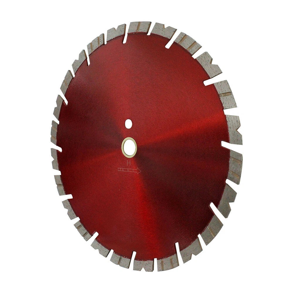Red 12" X .125" X 1"-20mm Turbo Segmented Diamond Blade Cutter