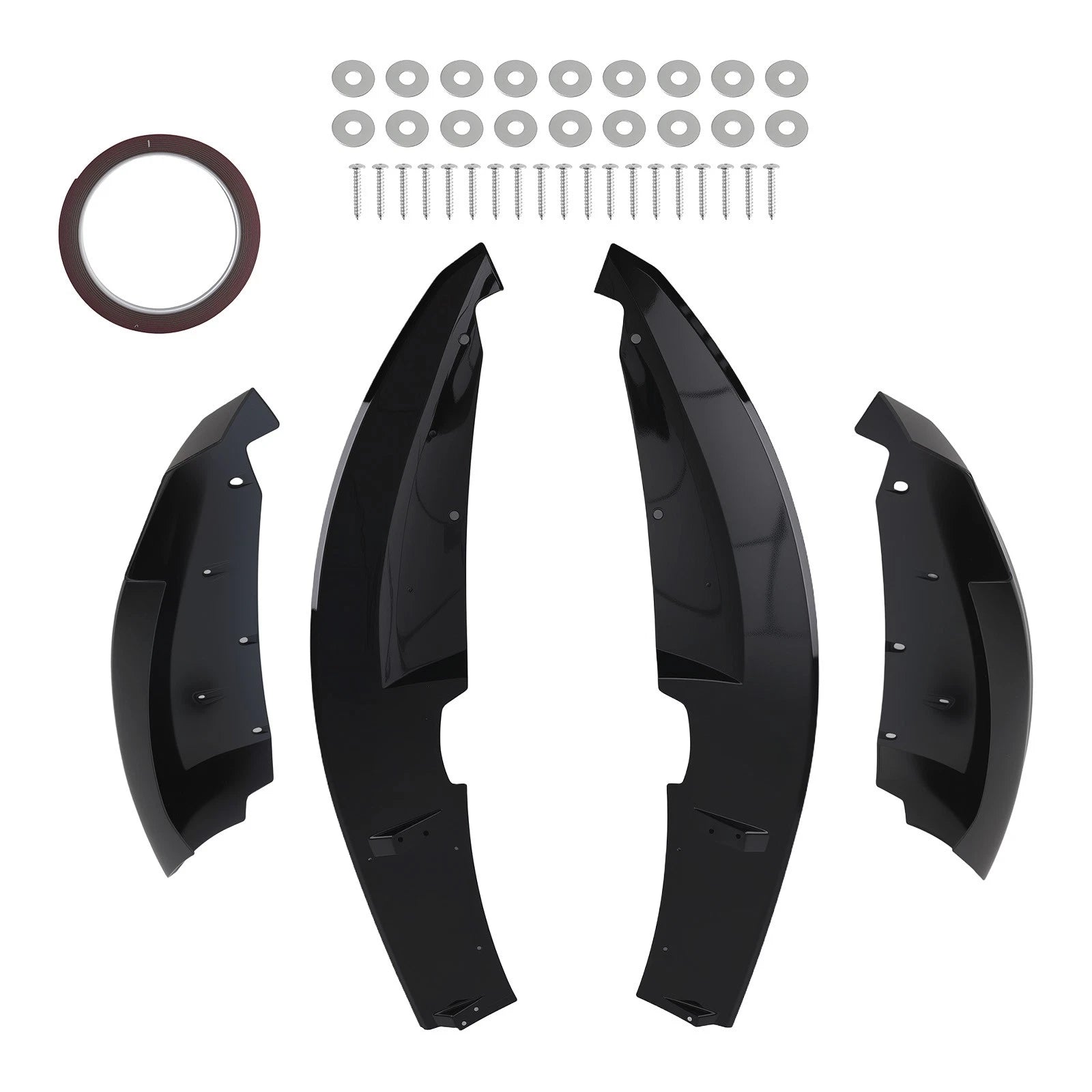 Front Bumper Lip Splitter Spoiler Kit For BMW E82 128i 135i M Sport 2007-13