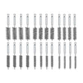 Stainless Steel Wire Bore Brush Kit 8-19mm 1/4 Hex Shank For Rotary