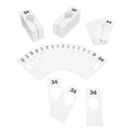Hangers Retail Clothing 2" X 5" Rectangular Plastic Size 34 Dividers