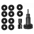Wheel Hub Cleaning Tool Kit With 10 Pads Rust Removal For Lug Studs