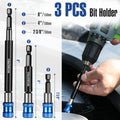 WORKPRO Drill Bit Extension Set 3Pcs Magnetic Extender by WORKPRO