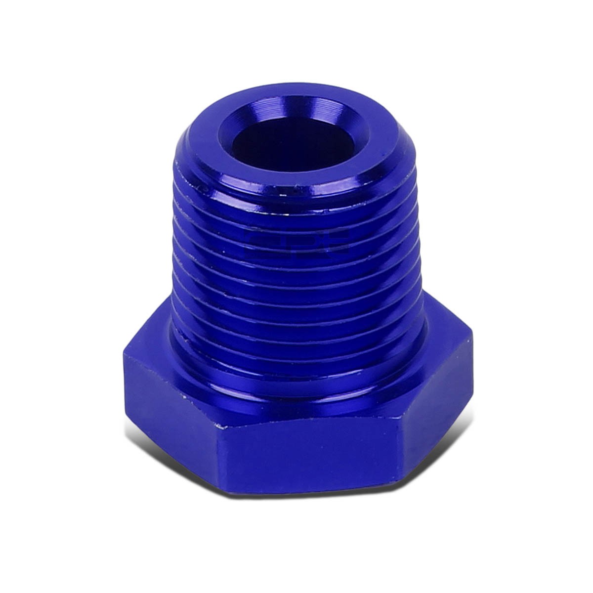 Blue Aluminum Oil/Fuel 3/8" Male to 1/8" Female NPT Bushing Reducer by Unbranded