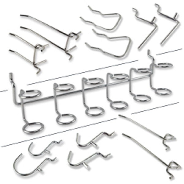 50pc Assorted Pegboard Hooks for Tool Organizer